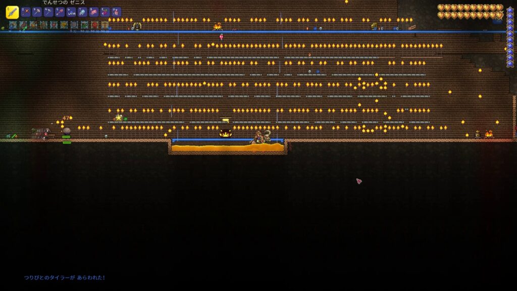 テラリア いっぱい長い松明